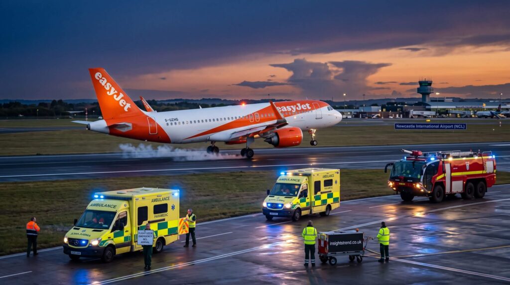 EasyJet Flight U2238 Emergency Landing Newcastle